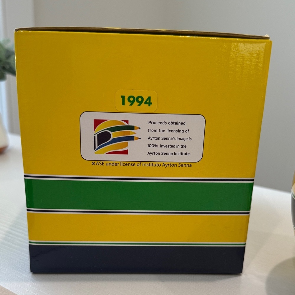 1994 Ayrton Senna 1:2 mini helmet Williams Renault Formula 1 F1 - Picture 2 of 6